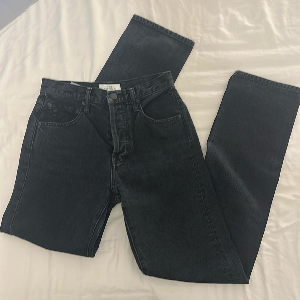 Black strait leg jeans